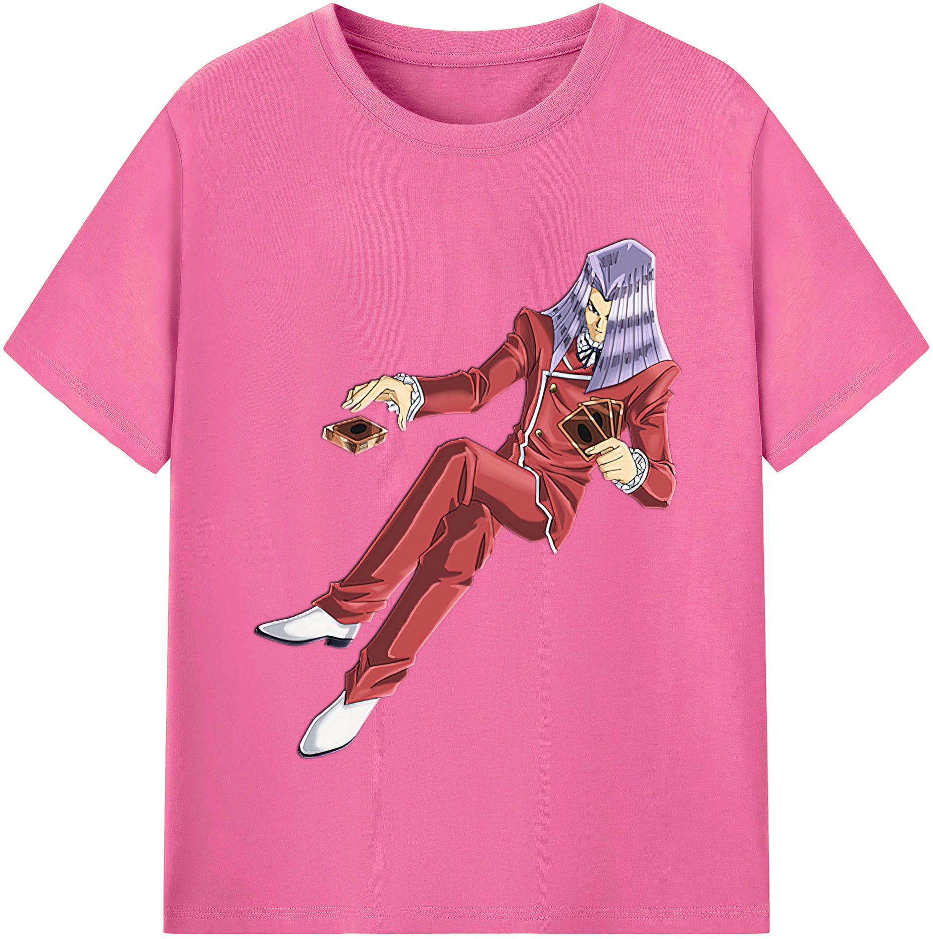 （画像用） 遊☆戯☆王 Yu-Gi-Oh! レディースカジュアルプリントTシャツ（綿100％）